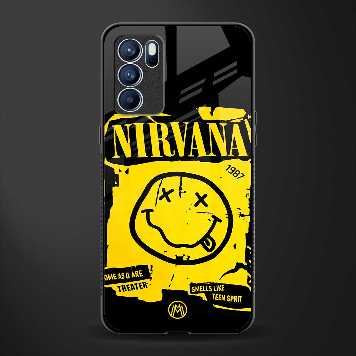 nirvana yellow glass case for oppo reno6 5g image