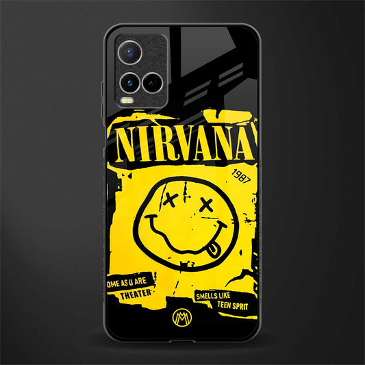nirvana yellow glass case for vivo y21 image