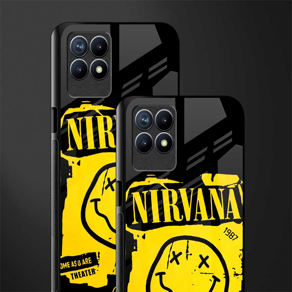 nirvana yellow glass case for realme 8i image-2