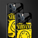 nirvana yellow glass case for iphone 12 pro image-2
