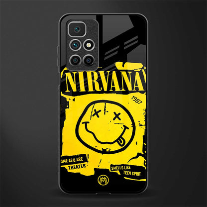 nirvana yellow glass case for redmi 10 prime image