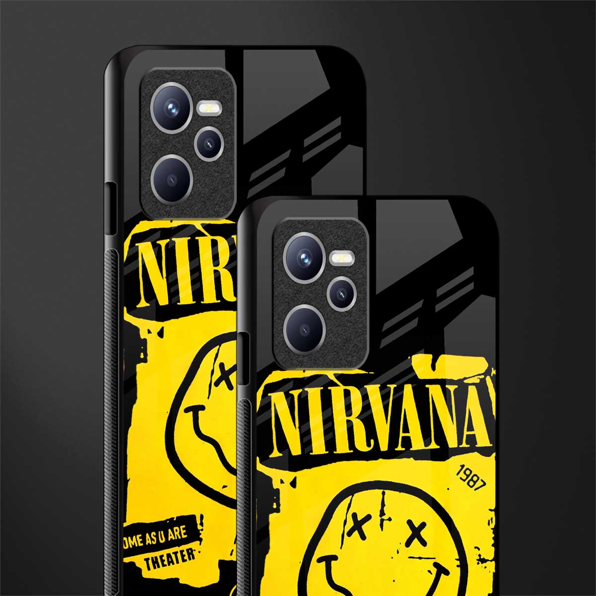 nirvana yellow glass case for realme c35 image-2