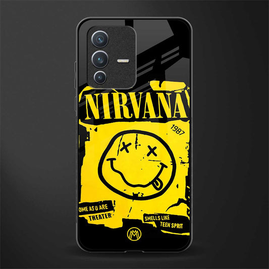 nirvana yellow glass case for vivo v23 5g image