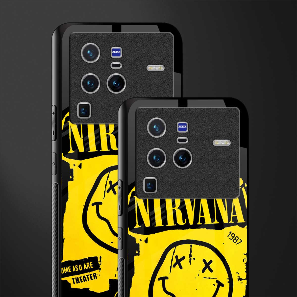 nirvana yellow glass case for vivo x80 pro 5g image-2
