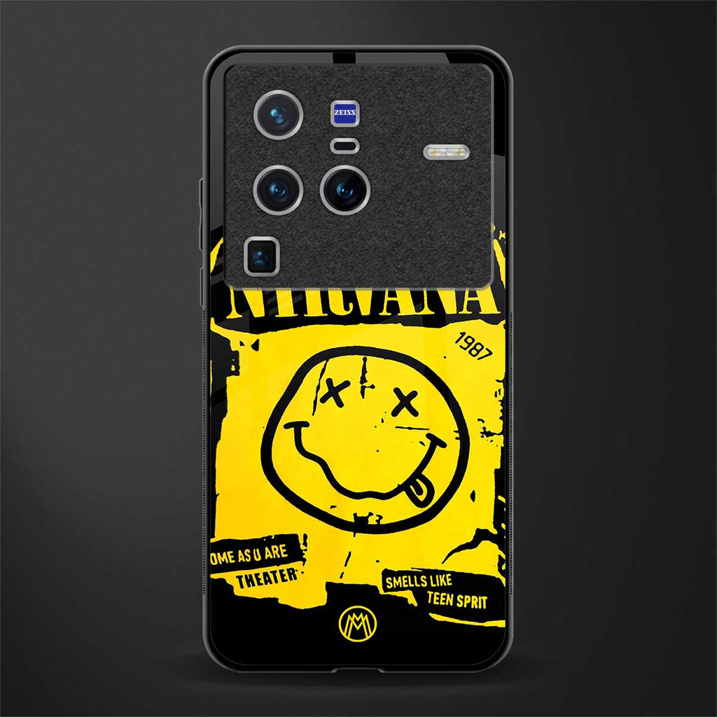 nirvana yellow glass case for vivo x80 pro 5g image