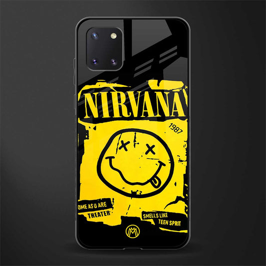 nirvana yellow glass case for samsung a81 image