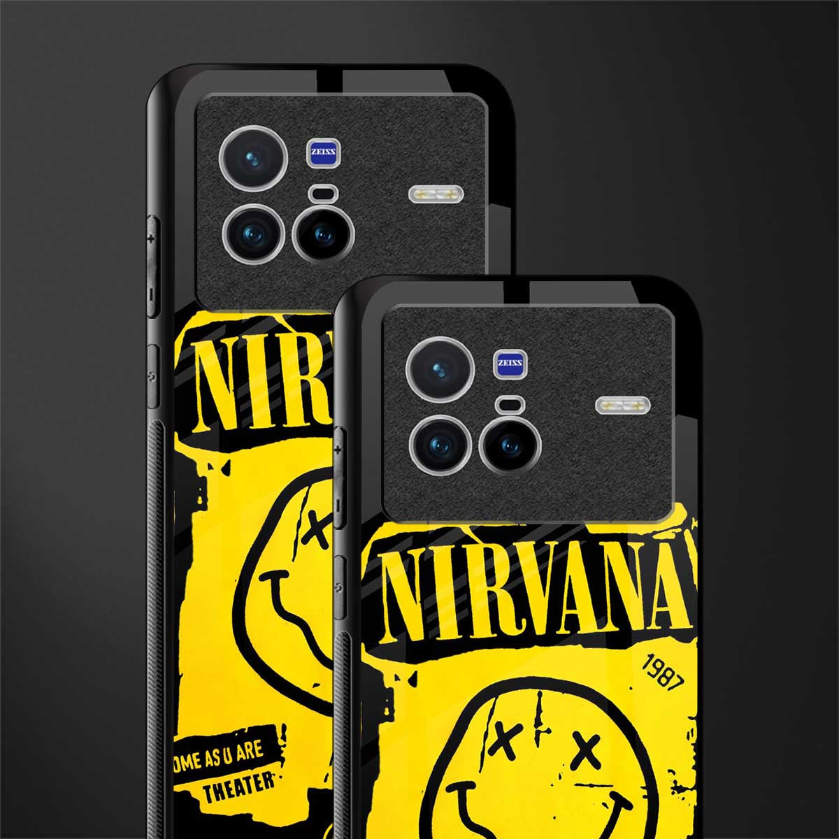 nirvana yellow glass case for vivo x80 image-2