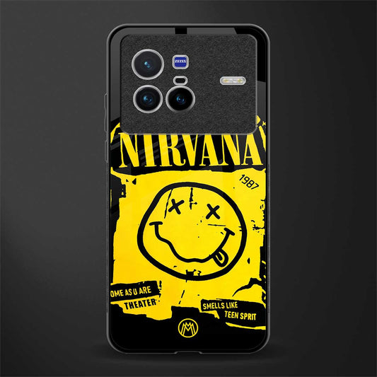nirvana yellow glass case for vivo x80 image