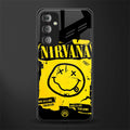 nirvana yellow back phone cover | glass case for samsung galaxy f23 5g
