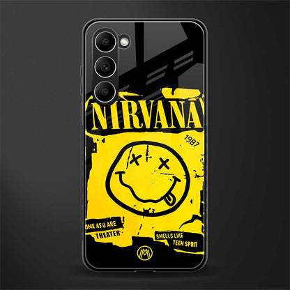 nirvana yellow glass case for phone case | glass case for samsung galaxy s23 plus