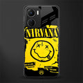 nirvana yellow back phone cover | glass case for vivo y16