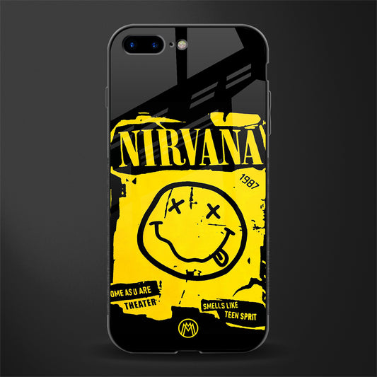 nirvana yellow glass case for iphone 7 plus image