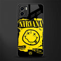 nirvana yellow back phone cover | glass case for vivo y72