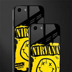nirvana yellow glass case for iphone 8 image-2