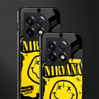 nirvana yellow back phone cover | glass case for oneplus 11