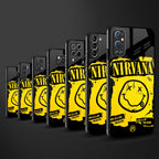 nirvana yellow back phone cover | glass case for redmi note 11 pro plus 4g/5g