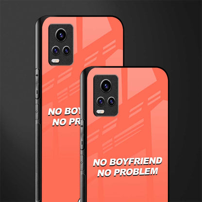 no boyfriend no problem back phone cover | glass case for vivo y73