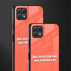 no boyfriend no problem back phone cover | glass case for samsung galaxy f42