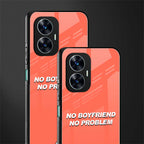 no boyfriend no problem back phone cover | glass case for realme c55