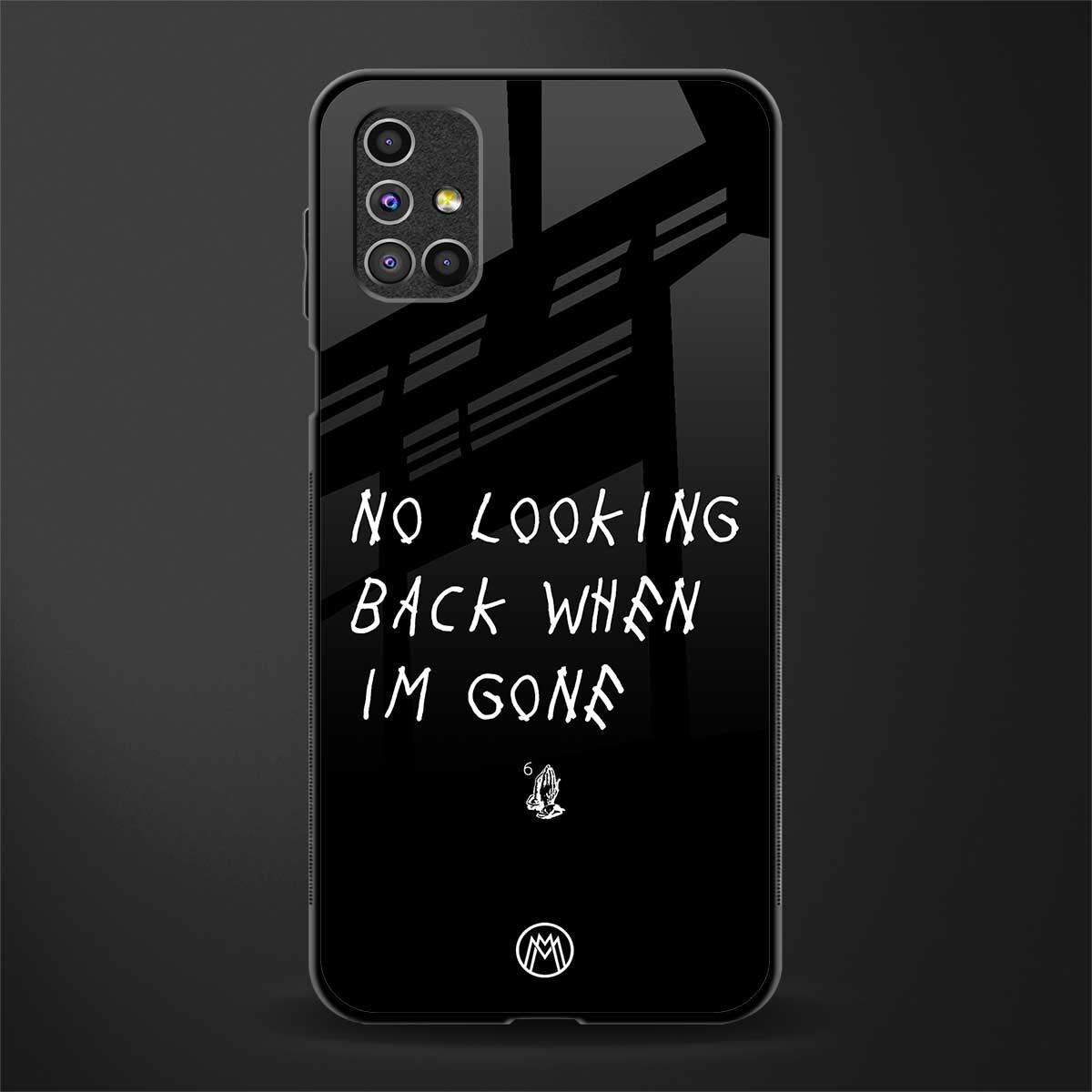 no looking back glass case for samsung galaxy m31s image