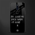 no looking back glass case for oppo f11 pro image