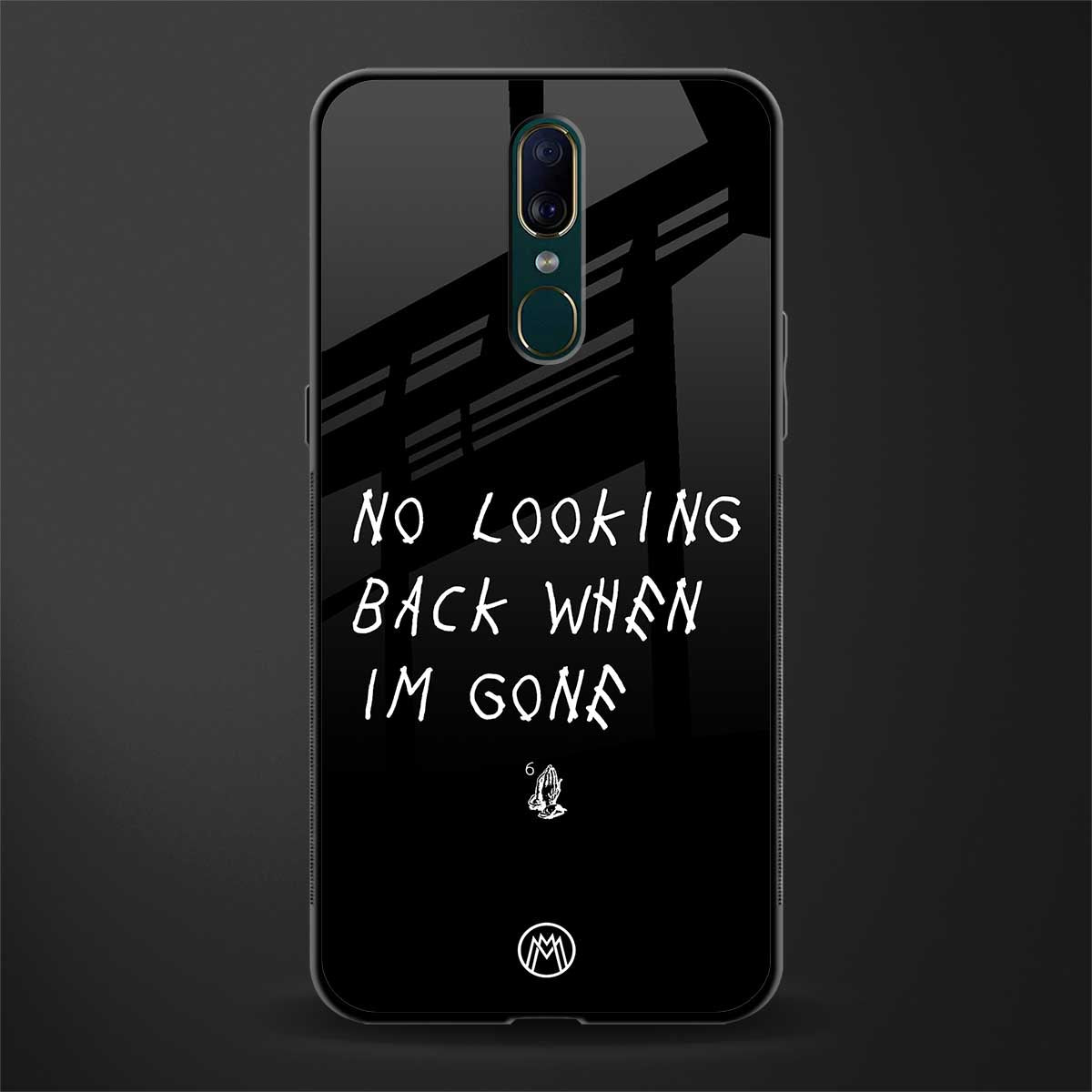 no looking back glass case for oppo a9 image