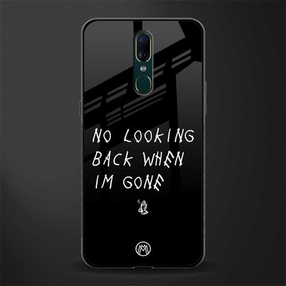 no looking back glass case for oppo a9 image