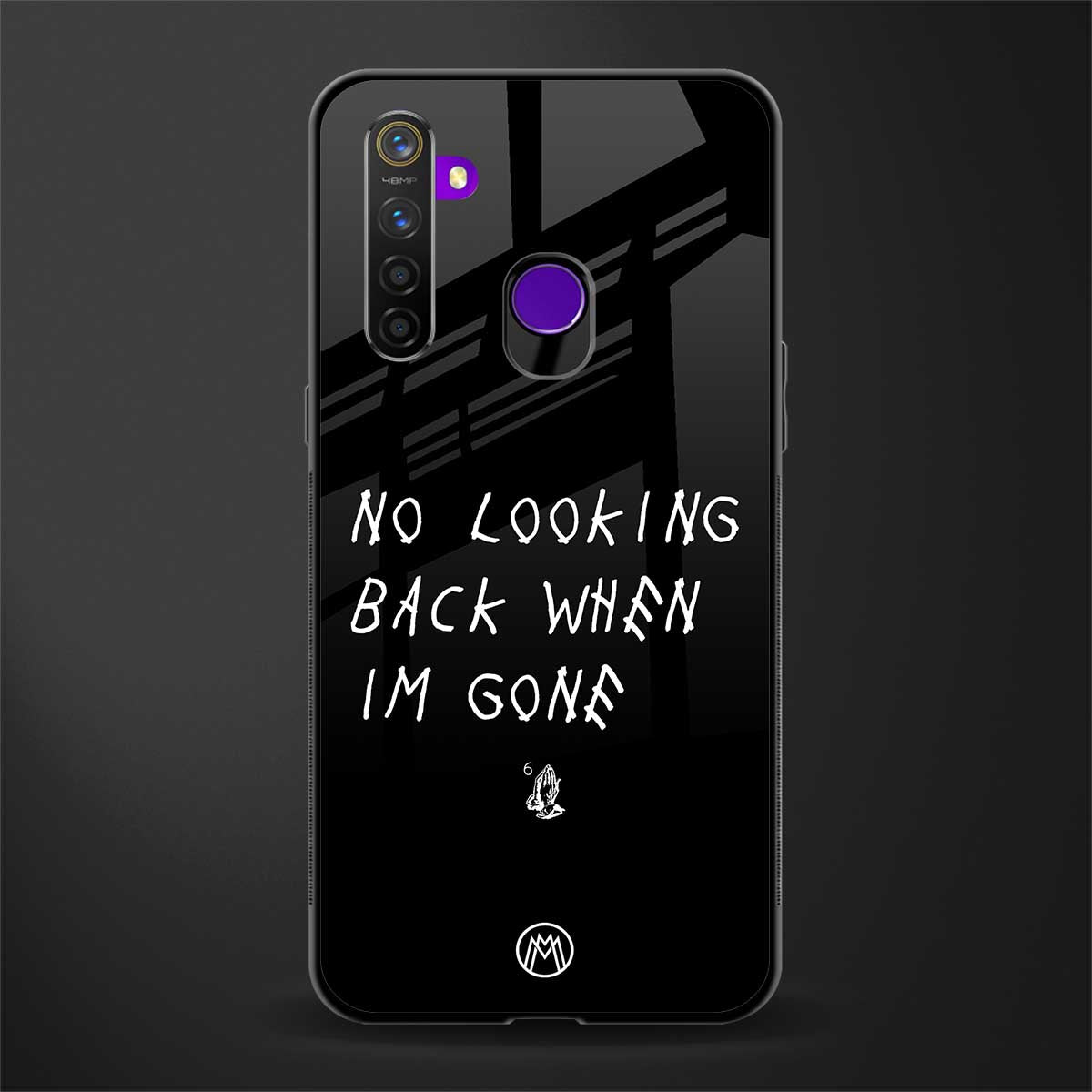 no looking back glass case for realme 5i image