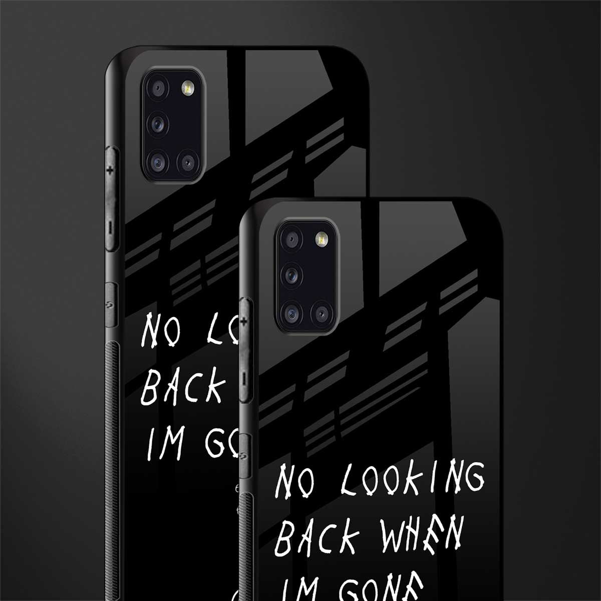 no looking back glass case for samsung galaxy a31 image-2