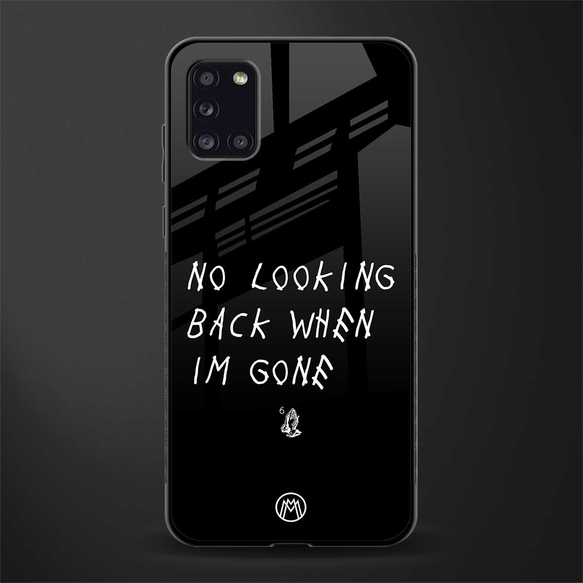 no looking back glass case for samsung galaxy a31 image