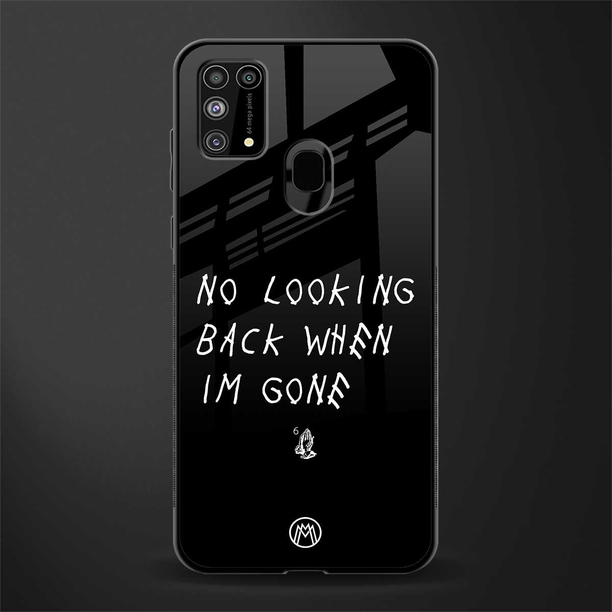no looking back glass case for samsung galaxy m31 image