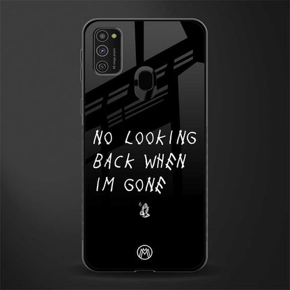 no looking back glass case for samsung galaxy m21 image