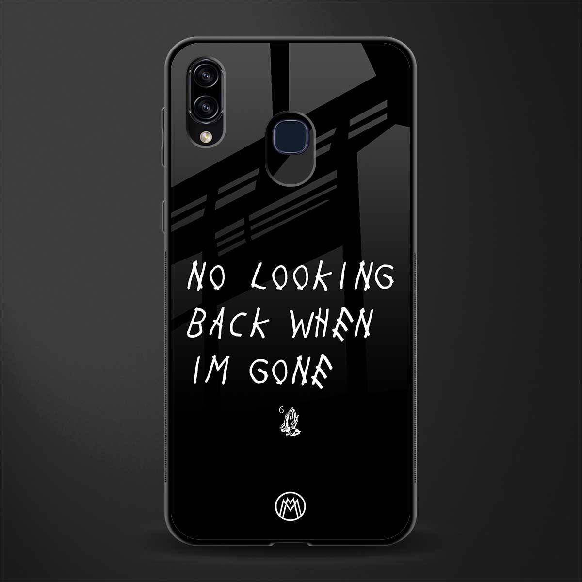 no looking back glass case for samsung galaxy a20 image