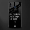 no looking back glass case for samsung galaxy m10s image