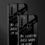 no looking back glass case for redmi note 8 image-2