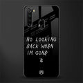 no looking back glass case for redmi note 8 image