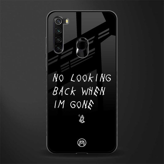 no looking back glass case for redmi note 8 image