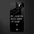 no looking back glass case for redmi note 8 pro image