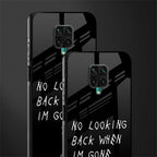 no looking back glass case for redmi note 9 pro image-2