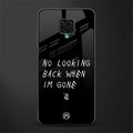 no looking back glass case for redmi note 9 pro image