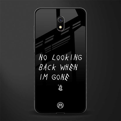 no looking back glass case for redmi 8a image