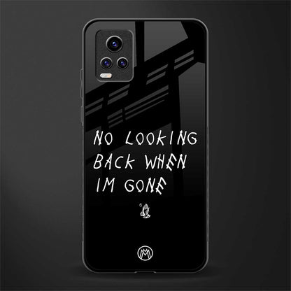 no looking back back phone cover | glass case for vivo y73