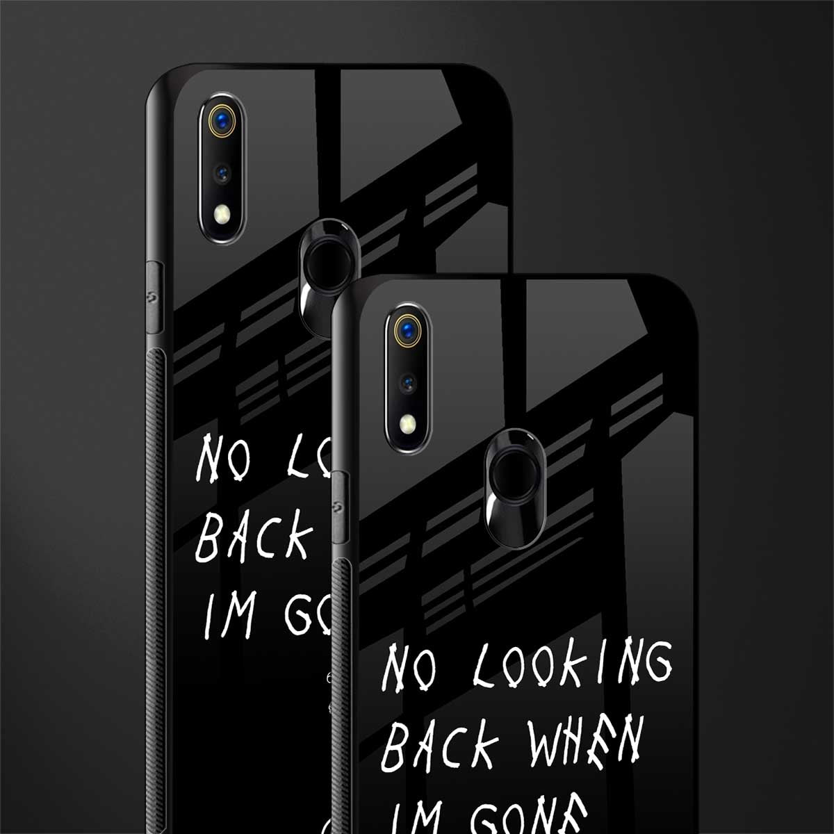 no looking back glass case for realme 3 pro image-2