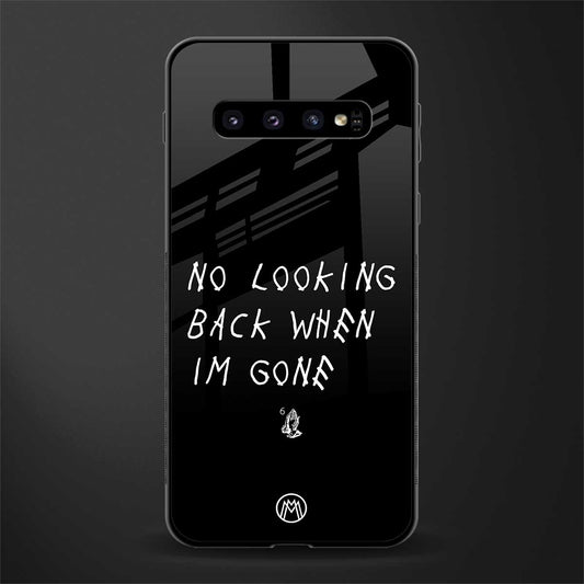 no looking back glass case for samsung galaxy s10 image
