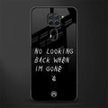 no looking back glass case for redmi note 9 image