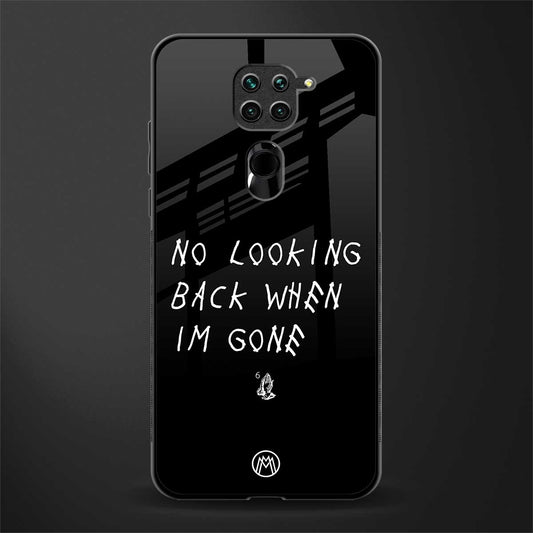 no looking back glass case for redmi note 9 image