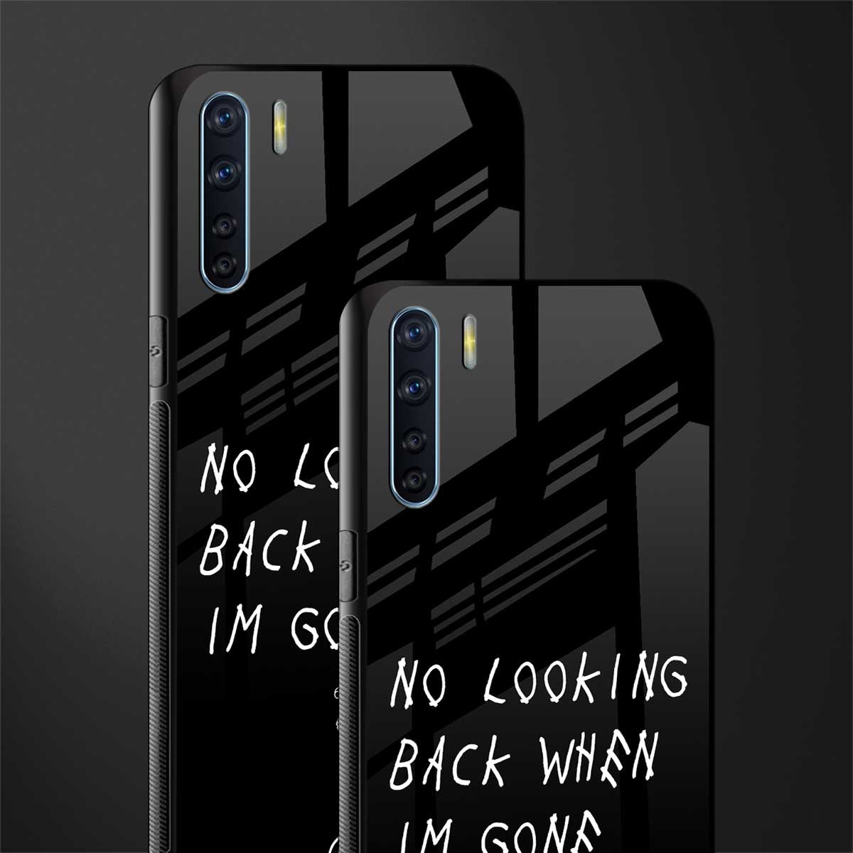 no looking back glass case for oppo f15 image-2