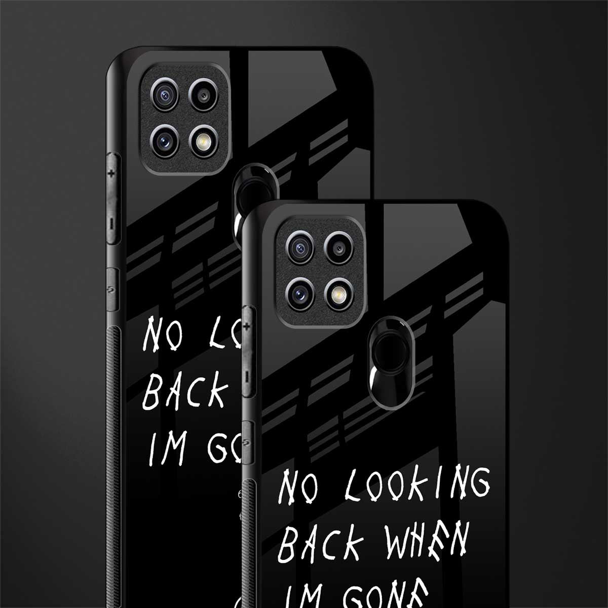 no looking back glass case for oppo a15 image-2