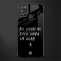 no looking back glass case for realme 7i image