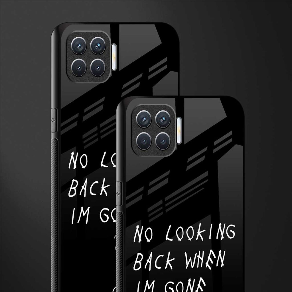no looking back glass case for oppo f17 pro image-2